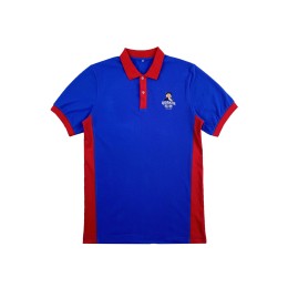 Design Contrasting Red Collar Side Red Polo Shirt Custom Printed Logo Contrasting Red Cuffs Healthy Food Company Breakfast Sales Uniform Short Sleeves P1522 Design Contrasting Red Collar Side Red Polo Shirt Custom Printed Logo Contrasting Red Cuffs Healthy Food Company Breakfast Sales Uniform Short Sleeves P1522